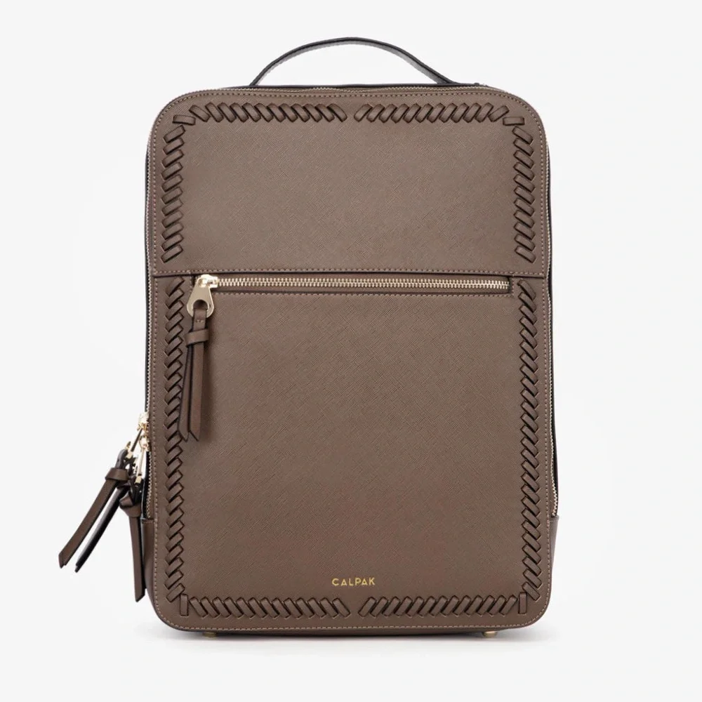 CALPAK Kaya 15 inch Laptop Backpack in Mocha